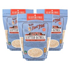 밥스레드밀 스카티쉬 오트밀 홀 그레인, 567g, 3개