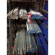 鍍鋅牙條1米 3/4 7/8 1" M18 M20 M22 M24 M27 M30 全牙牙棒 螺桿 100公分, 1個