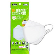유한킴벌리 크린가드 황사마스크 수프림 플러스 KF80 소형 - 화이트 (유통기한 지남), 1개, 1개입