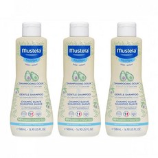 무스텔라 젠틀 샴푸, 500ml, 3개