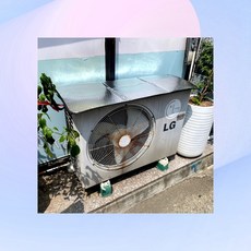 에너지절약 절전 자외선차단 차광막 커버 알루미늄 실외기커버, 상세페이지 참조