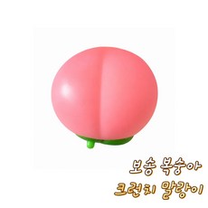 크런치 말랑이 슬랑이 시리즈, 1개, 주주 보송 복숭아, 60g