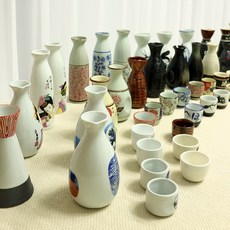 도자기 도꾸리 사케 술병 독구리 도쿠리&술잔 51종, 47.일식 술잔 글자, 1개