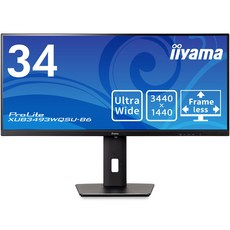 iiyama ProLite XUB3493WQSU-B6 UWQHD IPS HDMI DisplayPort USB 모니터 디스플레이 34인치