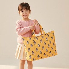 두들리 낮잠이불가방 이불보관함 방수가방 어린이집, 옐로우