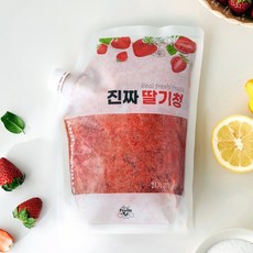 푸드마실 진짜 딸기청 리얼 스트로베리, 1kg, 1개입, 1개