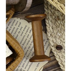퀼트스타 앤티크 원목 빈티지 우드보빈 나무실패_다크티크 7.5cm, 1개, 다크티크