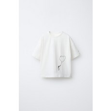 국내배송 자라 ZARA ORFAYO © 자수 티셔츠 - 화이트 938818