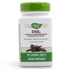 Nature's Way 然萃維 DGL甘草萃取口嚼錠, 100顆, 1罐