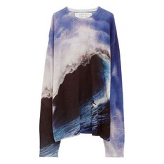 ERL 웨이브 자카드 스웨터