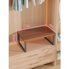 진열장 선반 미니 엔틱 하얀색 저다층 주방, 1단, 블랙 티크 40x45x20cm