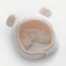 원라인 깜찍 팬더곰 아기 유아용 겨울 털모자