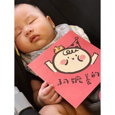 阿嬤養的 春聯斗方_也是明信片 手繪春聯 新年裝飾 祝福明信片, 1個