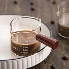 HOOT 샷잔 로하티 내열유리 에스프레소 소스잔 커피 (75ml) 시럽잔