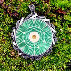 進口瑜伽共振音叉水晶冥想打坐963hz體頻率磁場項鍊, 1個, 396Hz