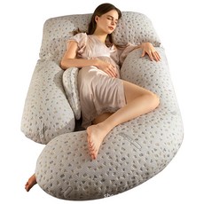 U자 유자형 임산부 아기 쿠션 롱 베개, x임신기 만능형 로센 그린/역학적 배 받침