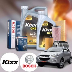 투싼ix(09~15) 2.0 가솔린 킥스 GX5 SQ 5W30 엔진오일세트