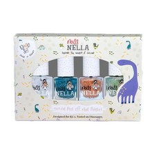 Miss NELLA 兒童水性可撕式安全指甲油 (夢幻星湖4入組/秘境探險4入組), 1個, 夢幻星湖4入組