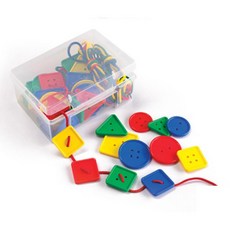 모양 도형배우기 아기장난감 단추에 실꿰기 성취감 비즈놀이 키즈카페 손힘기르기