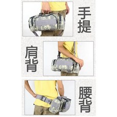 子甄彣璟 多功能釣魚腰包 手提肩背腰背三用 高密度牛津布 多隔層設計 適用路亞海釣, 出清價-不挑色快速發貨