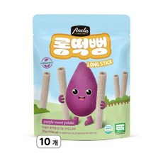 아넬라 유기농 롱떡뻥, 자색고구마, 30g, 10개