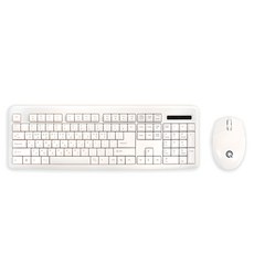 큐센 무선 키보드 마우스 세트 + 키스킨, MK210, 화이트, 일반형