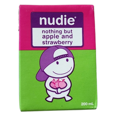 Nudie 누디 주스 나팅벗 사과 딸기, 7개, 200ml