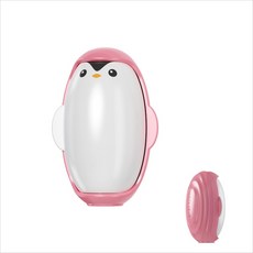 YIPINLAI 可愛企鵝造型黏毛器 可水洗重複使用 寵物毛髮清潔器，輕鬆黏除毛髮灰塵, 粉色, 1個