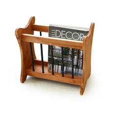 마르셀 빈티지 원목 매거진랙