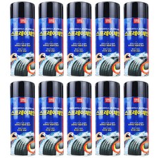 지엠지모터스 타이어 초강력 눈길 자동차 스프레이 체인, 10개, 500ml