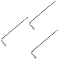 TOYANDONA 3pcs 일렉트릭 기타 트레몰로 암 나사식 바 금속 와미 2354367, 12X3CMx3pcs, Silverx3pcs