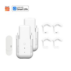 스마트 Wi Fi 커튼 컨트롤러 설치 불필요 제어 타이머 온도 조명 센서 투야 호환, ABS는, Double