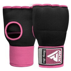 RDX 高防護型手套，拳擊綜合格鬥訓練護具，透氣舒適，手腕加固, 粉黑, 1套