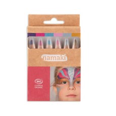 namaki 魔法兒童彩繪筆6色組，安全無毒，色彩鮮豔，兒童彩妝首選, 紫/紅/藍綠/粉紅/銀/金, 1個