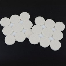 화이트 펠트지 소음방지패드 가구 바닥긁힘스티커 원형 사각형 부직포, 원형 18P