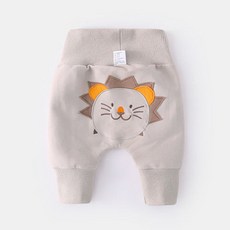 MiniMiracles Store 嬰兒純棉高腰護肚長褲 立體動物造型 寶寶褲