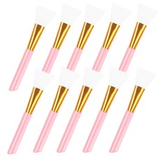 데일리 모델링 실리콘 얼굴 팩붓 팩브러쉬, 10개, 핑크