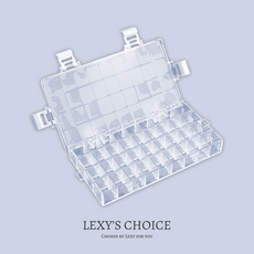 렉시의 초이스 수채화 과슈 아크릴 물감 36색 보습 밀폐 에어타이트 팔레트, 팔레트 (하프팬 미포함), 1개