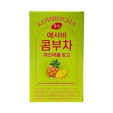 동서 애사비 콤부차 파인애플 망고 10T+포켓몬 스티커 5종, 10개, 1개