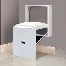 접이식 신발 의자 벽걸이 걸상 현관 신발 걸상, 1개, 화이트