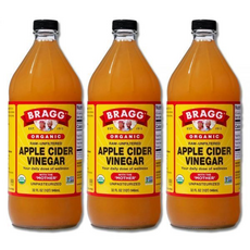 브래그 유기농 사과식초 초모 애플사이다비니거 애사비, 946ml, 3개