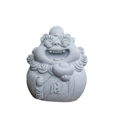 仙仙 招財不倒翁 風獅爺 迷你石獅子 園藝盆景裝飾 辦公桌擺件 魚缸造景
