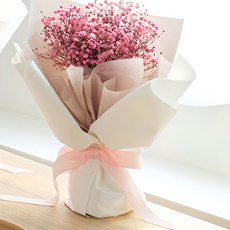 COCODOR 珂珂朵爾 不凋謝鮮花 永生滿天星中型花束, 寶寶粉