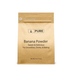 Pure Original Ingredients 바나나 파우더 (113.4g(4온스) 스무디 & 쉐이크 팬케이크 및 디저트 Always Pure