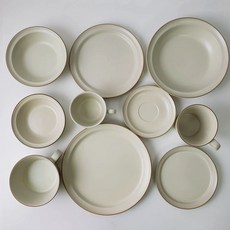 喚 HUAN 日系溫暖霧面米黃餐具組, 1個, a. 碗 14cm