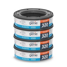 Diaper Genie Essentials 원형 리필 8팩 | 최대 2560개의 신생아 기저귀 보관 무향 연속 필름 특징 컴플리트 및 익스프레션 통과 호환 8개(1팩) 287