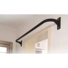 벽걸이 철봉 벽 부착 홈트 가정용 턱걸이바 풀업 바, 검정색 70cm(확장 나사 4개 포함)