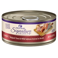Wellness Signature Selects 貓用主食罐, 鮮鮪魚片 + 野生鮭魚, 150g, 12罐