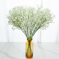 할메이드 생화같은 조화 꽃 hf36 안개꽃 6p, hf36 안개꽃 6p 화이트