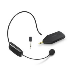 Coms UHF 무선 헤드셋 + 마이크 수신기, WW910, 혼합색상